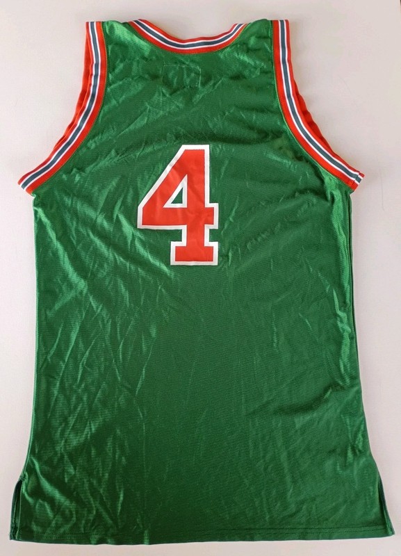 SPORTS BELLE INC VINTAGE 80s SEMINOLE FLORIDA NYLON BASKETBALL JERSEY SIZE L gallery