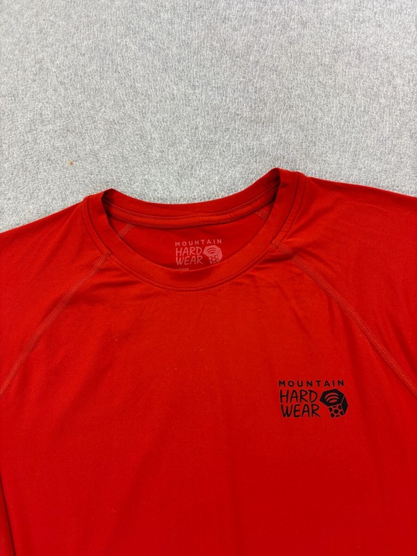 Mountain Hardwear Performance Long Sleeve Crew Pullover (Men's Medium) Red gallery