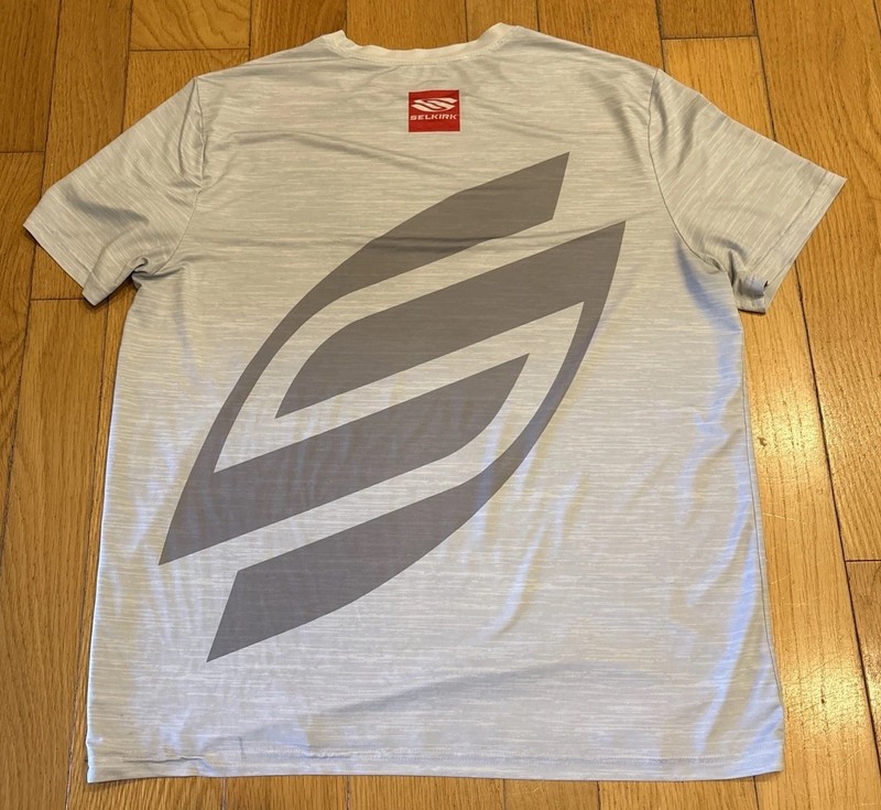 Selkirk Sport Performance Pickleball Shirt Men’s Large Short Sleeve Gray Spello gallery