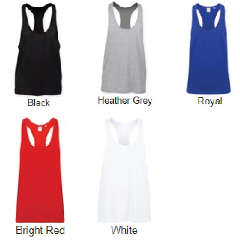 Personalised Custom SKINNIFIT Muscle vest Text Logo Plain Tank Gym Sports SF236 gallery