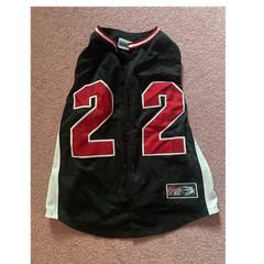 Sonoma Sport Men’s Basketball Jersey Black Red White Sleeveless Mesh Size S #22