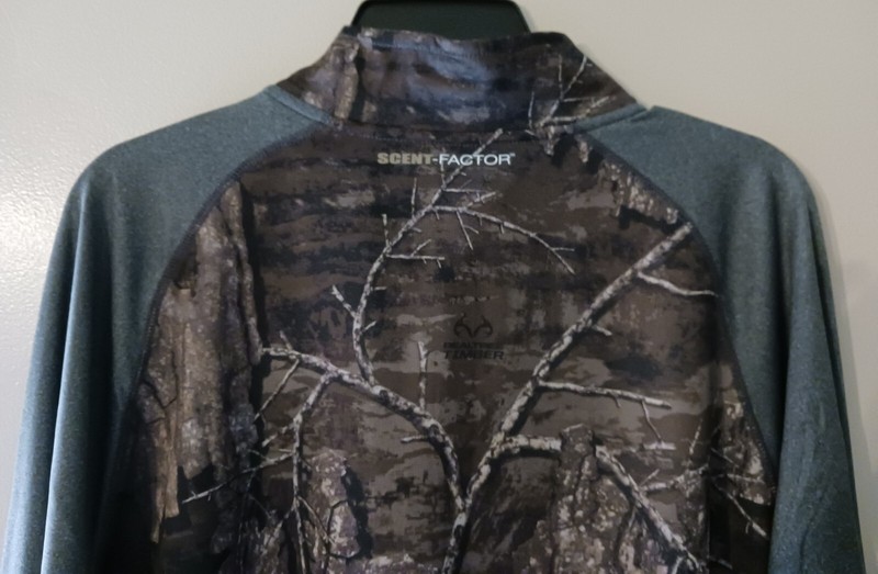 Habit Mens Size L Lewis Lodge 1/3 Zip Realtree Timber Performance Layer Pullover gallery