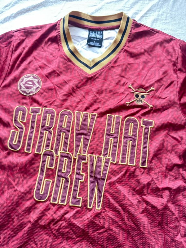 One Piece Straw Hat Crew Monkey D. Luffy Rare Soccer Jersey L BoxLunch gallery
