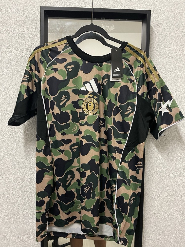 Bape x Adidas Soccer Jersey Men's Size M