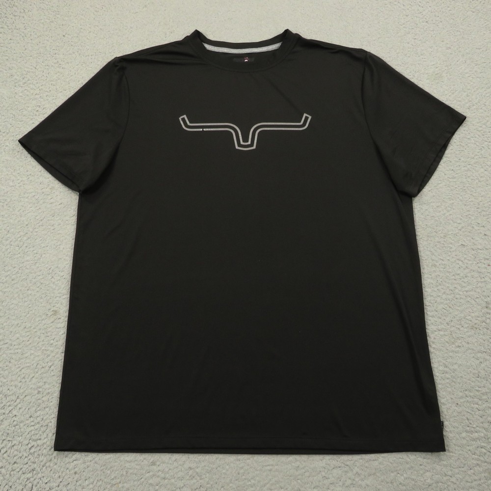 Kimes Ranch Shirt Mens XXL Black Logo Alta Tech Performance Active Ranch Cowboy