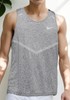 Nike Men's Silver Dri FIT Breathe Rise 365 Soft Tank Comfortable Top Silver NWT gallery