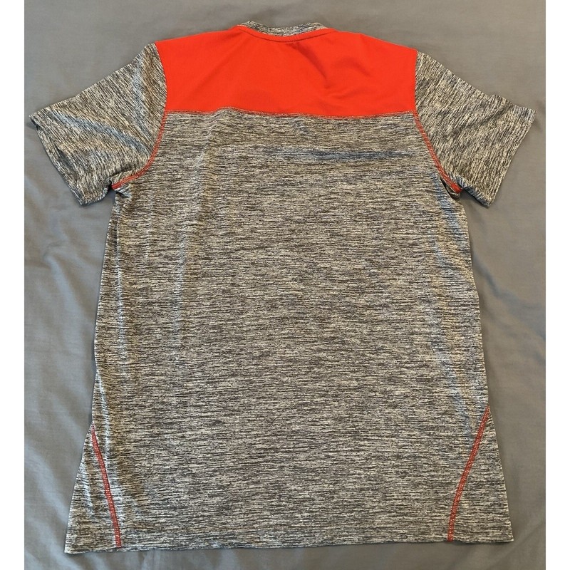 Skechers Sport Activewear Short Sleeve Shirt Gray/Red Men's Medium gallery