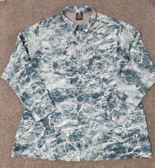 MOSSY OAK elements agua fishing button up shirt men’s 3XL