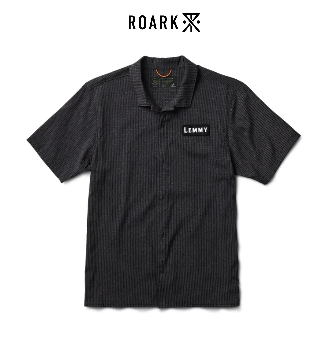 Roark Run Amok Motorhead Bless Up Trail Button Up Running Shirt Size M gallery