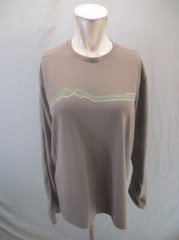 The North Face Size L Mens Stretch Crew Neck Long Sleeve Knit Athletic Top 022