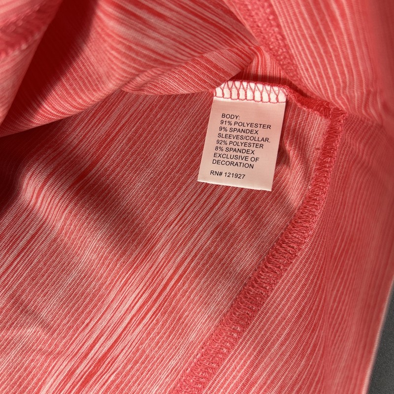 Johnnie-O Golf Pullover Bert 1/4 Zip XXL Pink Striped Polyester NWT MSRP $118 gallery