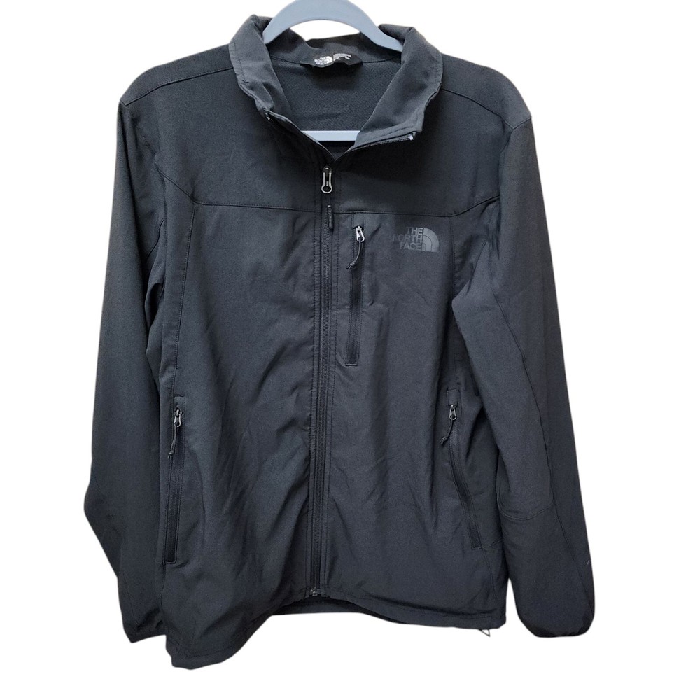 The North Face Windwall Softshell Jacket Medium Black Hiking Running Walking