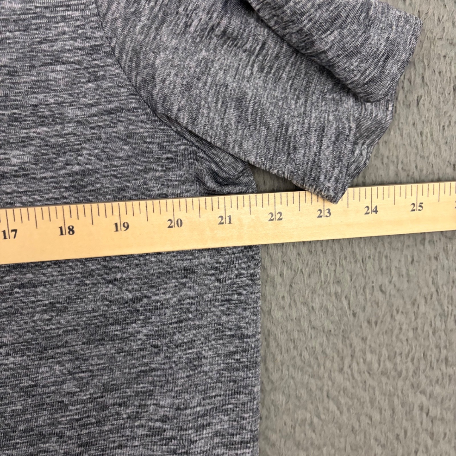 American Tall T-Shirt Mens Large Tall Gray Polyester Performance Athleisure Dad gallery