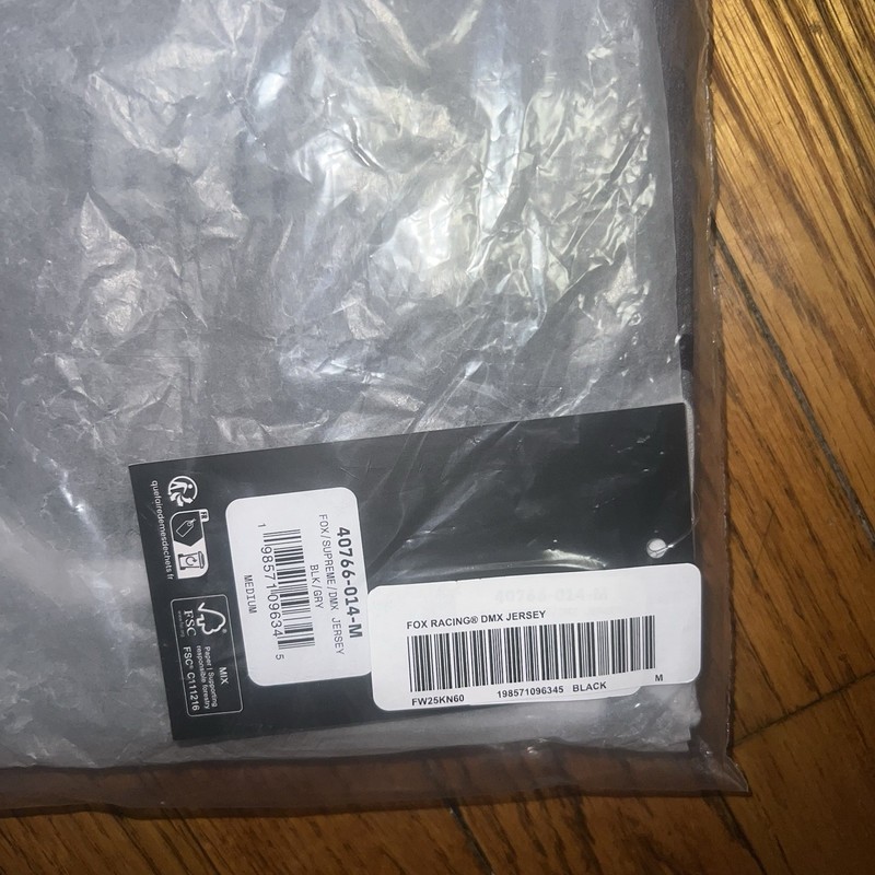 Supreme Fox Racing DMX Jersey Black Size: Medium gallery