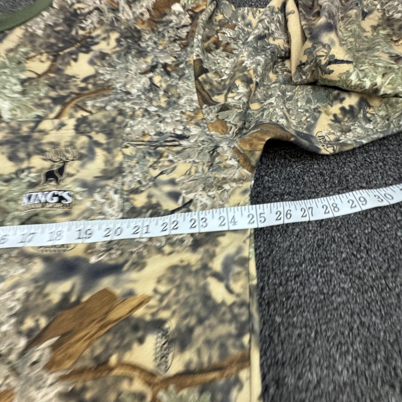 King's Outdoor World Shirt Mens 2XL Green Camo Desert Shadow Long Sleeve Pocket gallery
