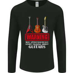 May Start Talking About Guitars Guitarist Mens Long Sleeve T-Shirt