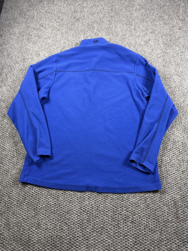 Mountain Hardwear Quarter Zip Pullover Mens XL Blue Fleece Hiking Outdoor Top gallery
