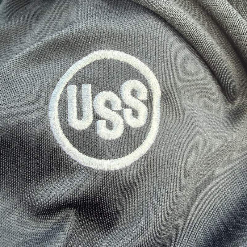 Nike Golf Pullover Men Large Black Gray Dri-FIT 1/4 Zip Long Sleeve US Steel USS gallery