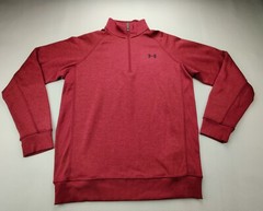 Under Armour Loose Cold-Gear Storm Men’s Medium 1/4 Zip Maroon Pullover Top