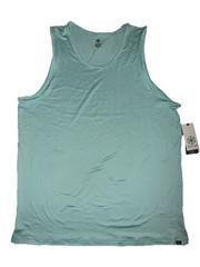Gaiam Mens Large Pastel Turquoise Slim Fit Dri-Power Everyday Basic Tank Top NWT