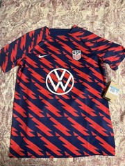 Nike USA National Team USMNT Soccer Training Jersey Red Blue Mens M NWT