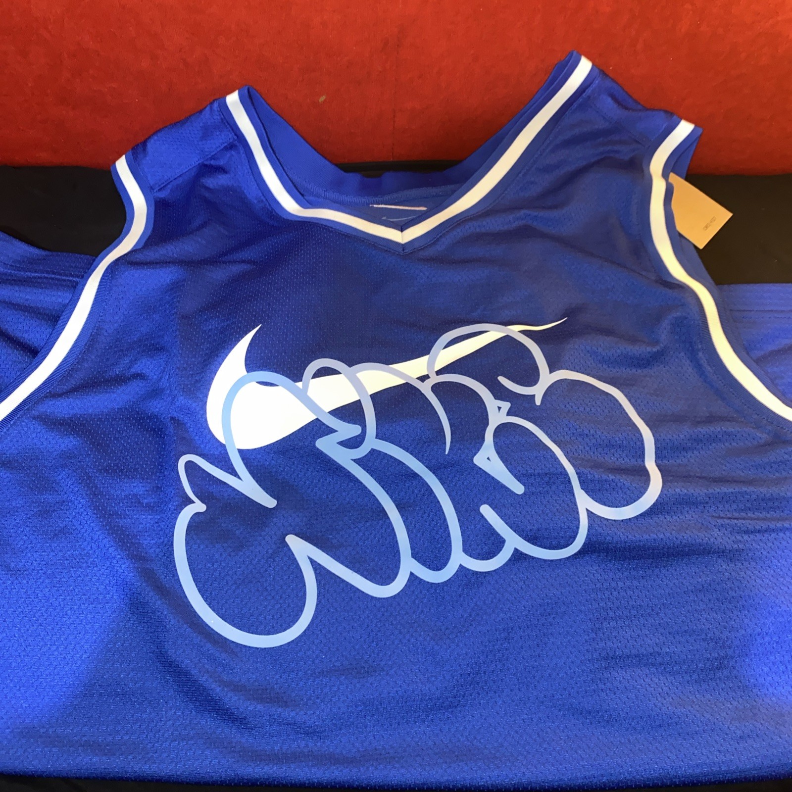 Nike DNA Dri Fit Basketball Jersey - Game Royal/White - HJ3877-480 - Men's XXL gallery