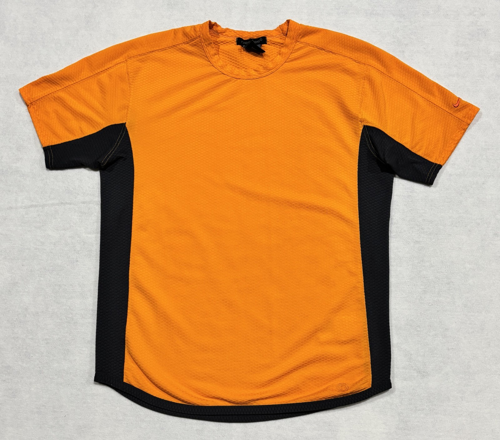 Nike Sphere Activewear Pullover Short Sleeve Thermal Knit Shirt Mens L Orange gallery