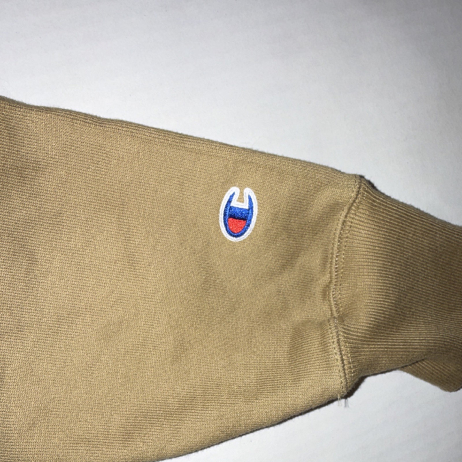 Champion Reverse Weave Men's Tan M Cotton Crew Neck Long Sleeve Sweatshirt gallery