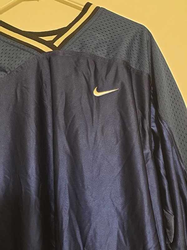 OrangTag Nike Pullover V-Neck Shirt Navy Blue 920220 KL4 Mens L Knitted Sleeves gallery