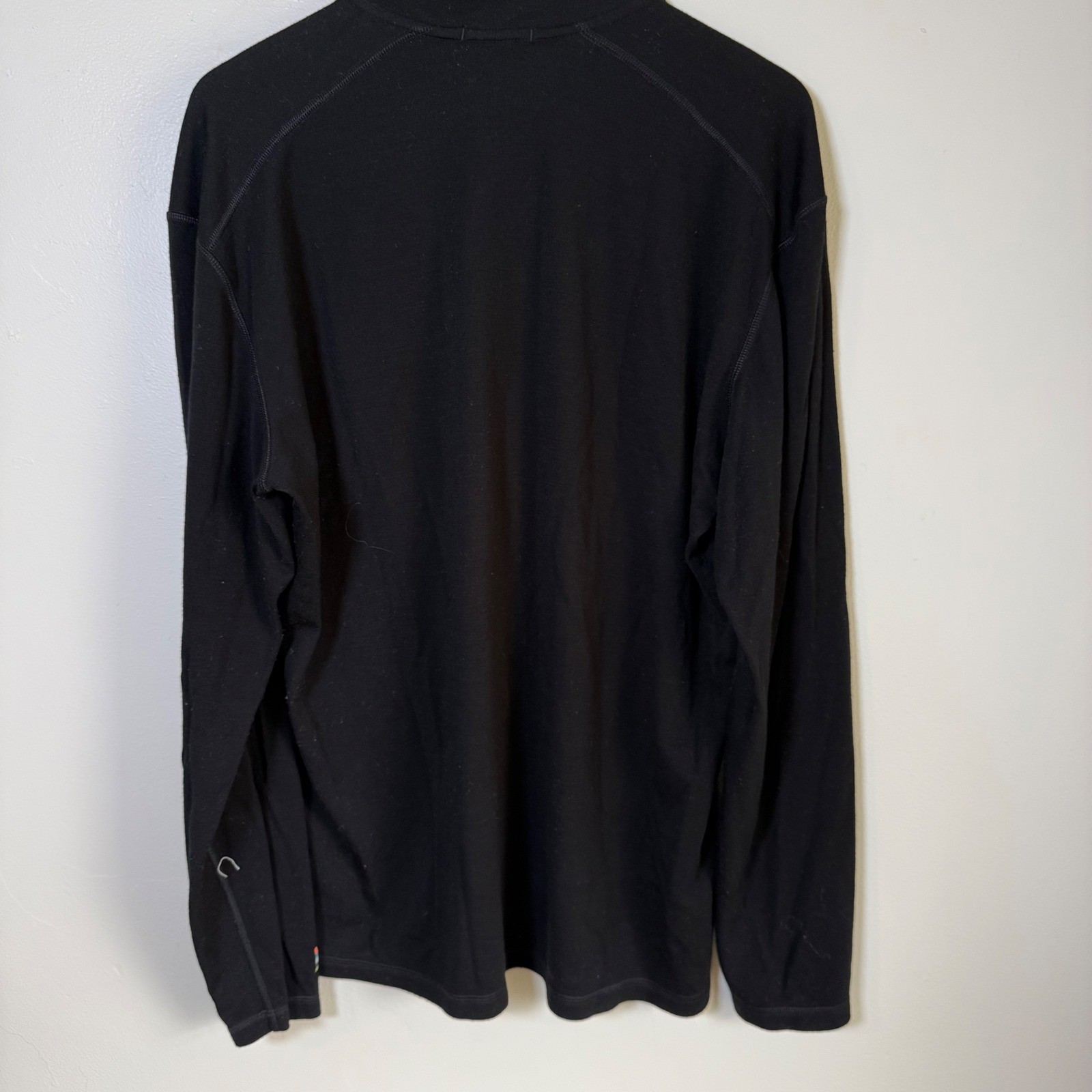 Smartwool Merino 250 Quarter Zip Thermal Base Layer Top Size XL Black gallery