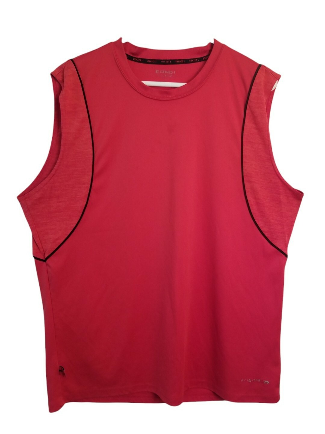 AND1 red Shirt Sleeveless Men's Sweatshirt Activewear Size XL,PIT TO PIT 25 IN gallery