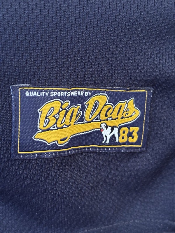 Big Dogs Navy Blue Athletic Baseball Jersey Sportswear Men's Medium NWT New gallery