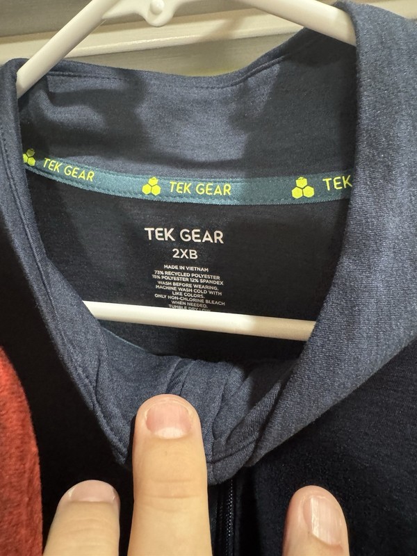 TEK GEAR Lot 4 Men's Big & Tall 1/4 Zip Mock Neck Pullovers 2XB/2XLT gallery