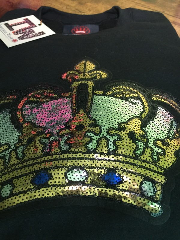 Immperial Wear Unisex Crown Sequin Sweatshirt gallery