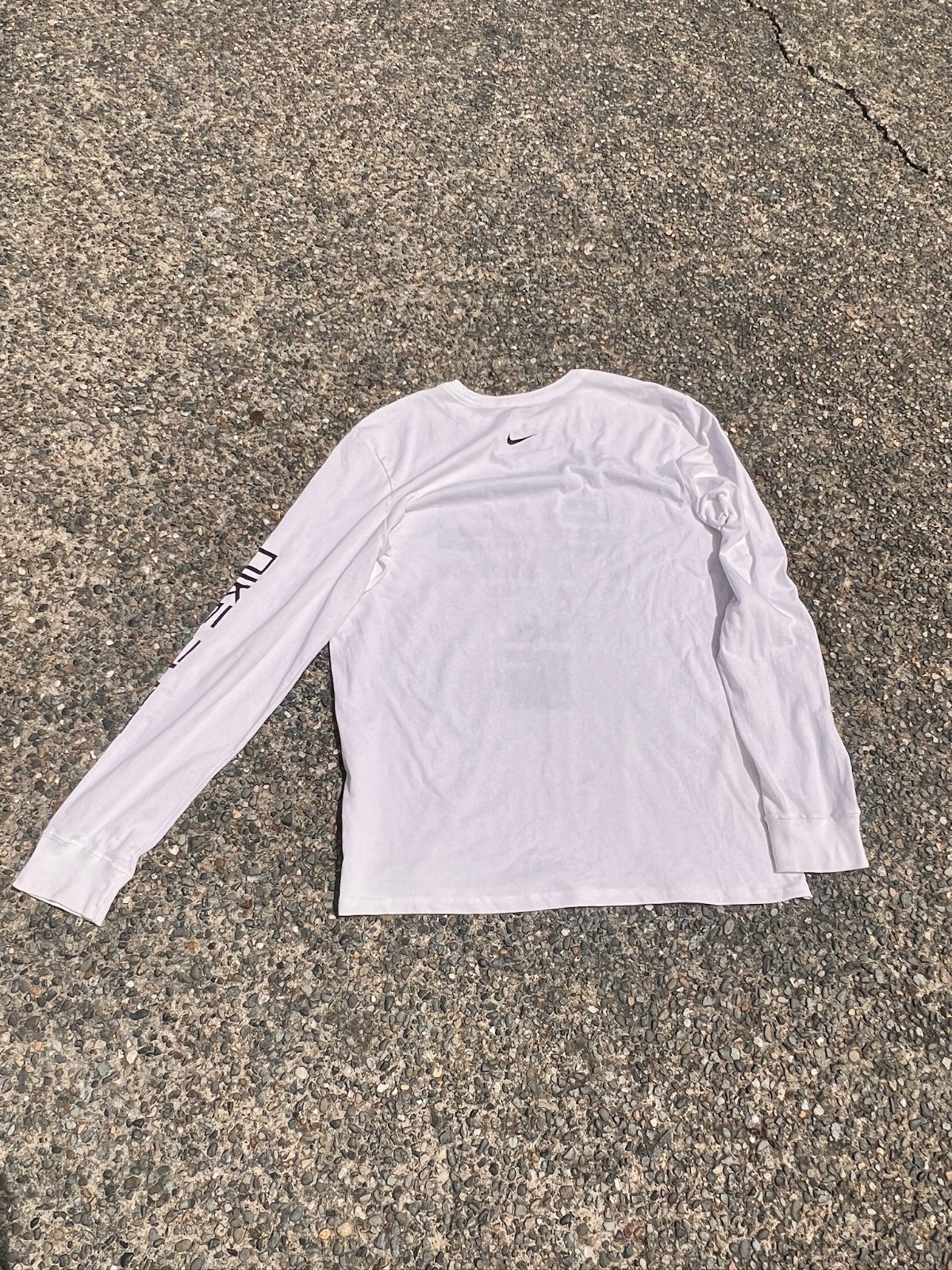 Nike Elite Dri-FIT Long Sleeve Shirt Men's Large White Basketball Tee gallery