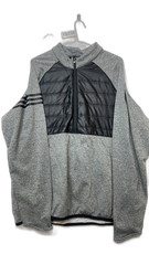 Adidas Grey Golf Hybrid 1/4 Zip Polyester Casual size M Mens Classic Adidas Golf
