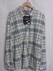 Simms Fishing Shirt Mens 2XL Pearl BugStopper Insect shield Long Sleeve UPF 50