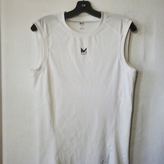 Mission Vapor Active Mens Large Muscle Top Sleeveless White