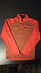 Nike Dri-Fit Coaches 1/2 Zip Top Pullover Mens S Red Custom Sportswear Blank