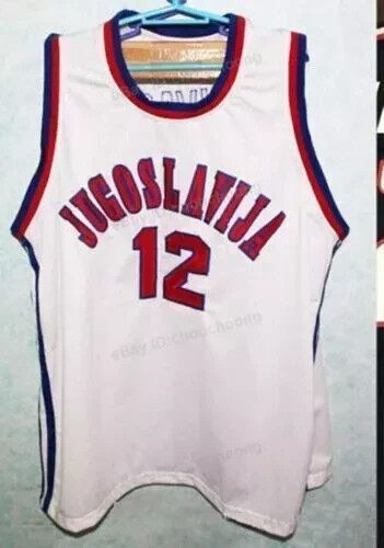 Throwback Vlade #12 Team Jugoslavija Serbia Basketball Jersey Sewn Youth/Men gallery