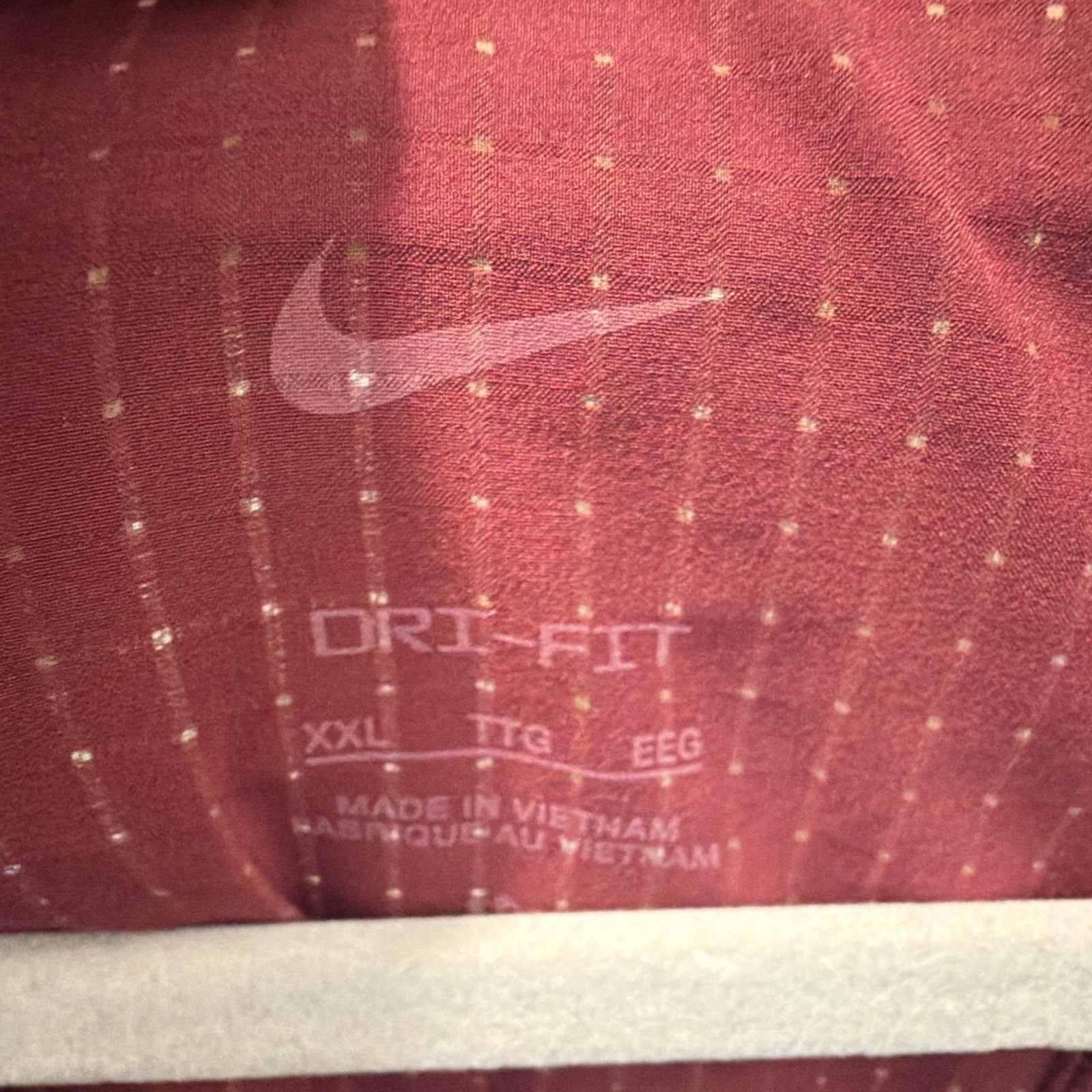 Nike Trail Dri-FIT Men's Red Mesh Crew Neck Logo Running T-Shirt 2XL gallery