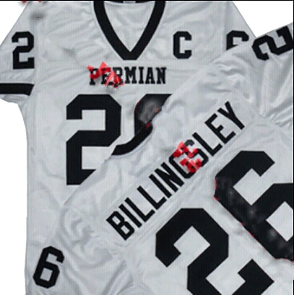 Movie Billingsley #26 Football Jersey Friday Night Lights White Permian Stitched gallery