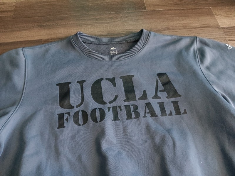 Adidas climawarm Men XL size gray color UCLA FOOTBALL sweatshirt gallery