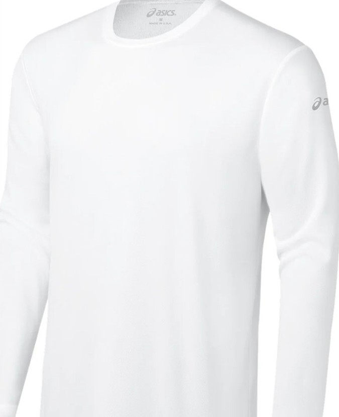 Asics Moisture Wicking Shirt - Long Sleeves XL White gallery