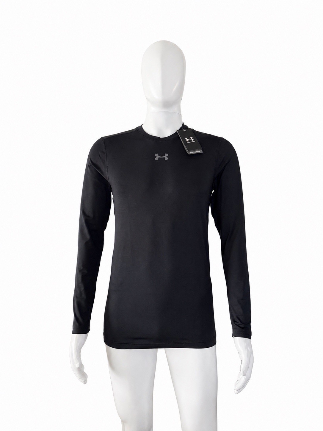 Under Armour ColdGear Base Layer 3.0 Mens Sz SP/CH Long Sleeve Crew Black gallery