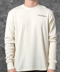 Undefeated Mens UNDFTD Thermal Sweater Off White XL NWOT November Delta
