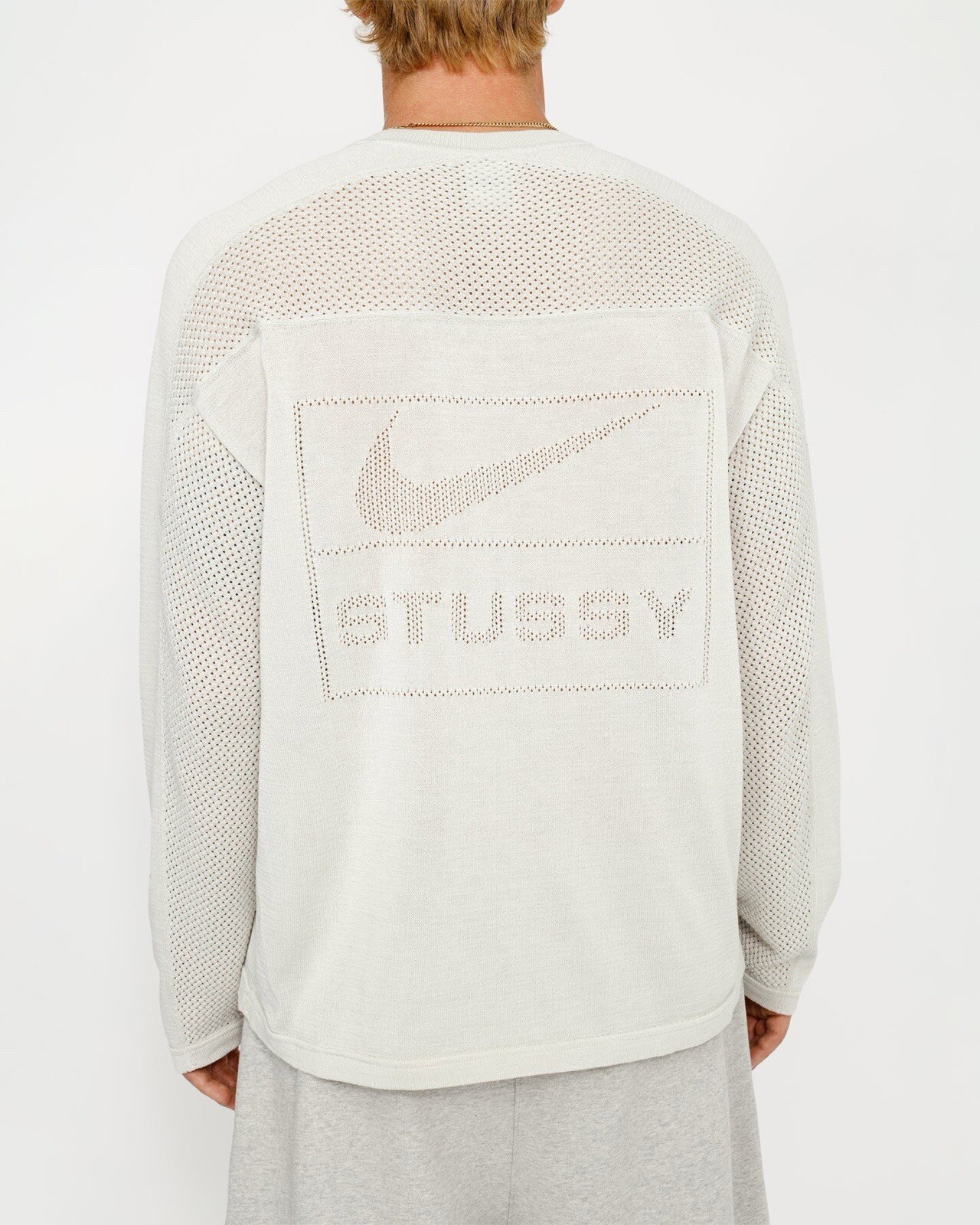 STÜSSY & NIKE Long Sleeve Jersey Light Bone Men’s Size Large Stussy 2024 Release gallery