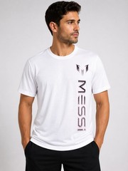 NEW Messi Men’s WHITE Performance Athletic Soccer T-Shirt Style 2XLarge