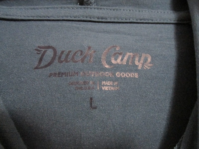 Men's Duck Camp Lightweight Bamboo UPF20 Sun Hoodie Channel Blue Size Large gallery