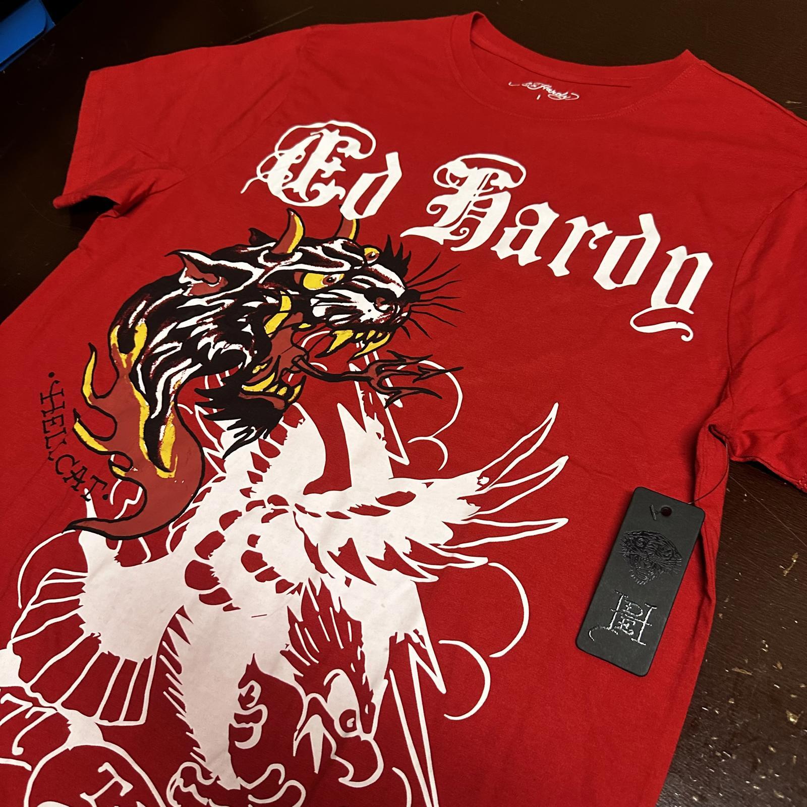 Ed Hardy, men’s Tiger graphic design T-shirt size M or L gallery